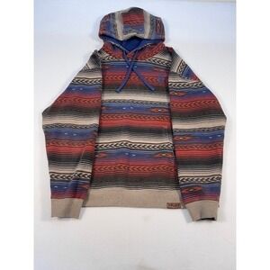 Ariat Mens XL Southwestern Serape Stripe Fleece Pullover Hoodie Western